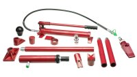 Hydraulische Karosseriepresse 10 To. Richtsatz Presse Spreizer Dozer Ausbeulsatz im Stahlkasten
