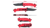 Klappmesser mit Arretierung und Gurtschneider