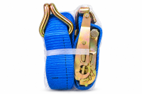 Spanngurt mit Ratsche 2 Tonnen und 6m x 35 mm Blau /Orange