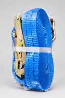 Spanngurt mit Ratsche 2 Tonnen und 6m x 35 mm Blau /Orange