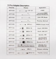 Getriebe Ölfüllgerät Einfüllgerät Getriebeölpumpe 6L 13 Adapter