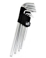 Winkelschlüssel Knochen Sechskant 9-tlg. 2-10 mm,...
