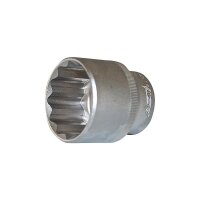 Steckschlüssel Vielzahn 12-Kant 17 mm 1/2" Nuss...