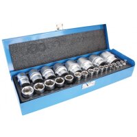 Steckschlüsselsatz Zoll (SAE) 1/4" und...