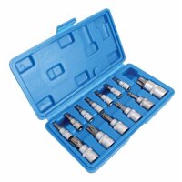 Torx-Steckschlüssel mit TX-Loch - 13-tlg.