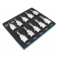 Torx Steckschlüssel Typ TX in 3/8 ”- 10-tlg.