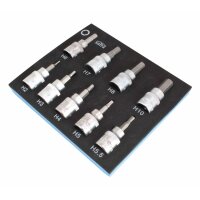 Innensechskant-Steckschlüsselsatz 3/8", 9-tlg.