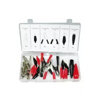 Krokodil Klemmen Sortiment Elektrische Klemmen, 28-tlg.