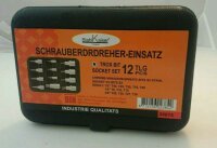 Sternprofil Bit Einsätze Kombi Satz, 12-tlg.