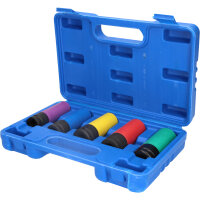 Alu-Felgen-Kraft-Stecknuss-Satz, 5-tlg. 1/2"