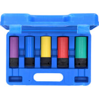 Radschrauben-Steckschlüsselsatz / Schonnuss-Satz, 1/2", 5-teilig
