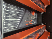 Werkzeugkoffer für Handwerker und Hobby 85-tlg. Orange/Schwarz