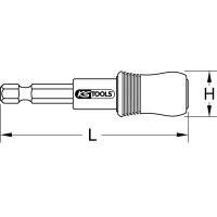 1/4" Magnetischer Schnellwechsel-Bithalter mit Gelenk
