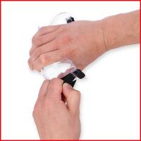 Schutzbrille mit Gummiband-transparent, EN 166 KS Tools