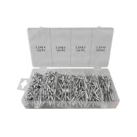 Blindniet-Sortiment 500-teilig Alu Popnieten Nieten...