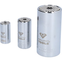 Stecknuss-Satz, 3-tlg., 5 - 32 mm