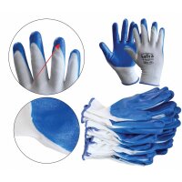 Schutzhandschuhe Nitril Beschichtet Größe 10 (XL) 12 Paar