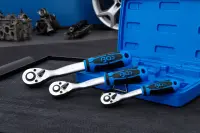 Umschaltknarren-Satz Feinverzahnt (1/4") (3/8") (1/2") 3-tlg. Technik