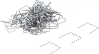 Reparaturklammern-Satz Flach 0,6 mm 100-tlg. Technik