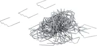 Reparaturklammern-Satz Flach 0,6 mm 100-tlg. Technik