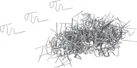 Reparaturklammern-Satz, Wellenform, 0,6 mm, 100-teiligBGS...