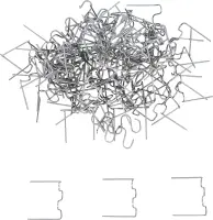 Reparaturklammern-Satz, Wellenform, 0,8 mm, 100-teiligBGS technik