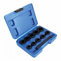 Schrauben und Muttern Ausdreher Satz Low-Profile, 11-tlg.