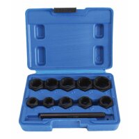 Schrauben und Muttern Ausdreher Satz Low-Profile, 11-tlg.