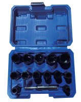 Schrauben Muttern Ausdreher Satz Low-Profile, 14-tlg.