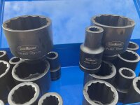 Kraft-Steckschlüssel Einsatz Steckschlüssel Vielzahn 12-Kant 25-tlg. 17-75 mm