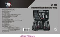 Steckschl&uuml;sselsatz, 215-teilig
