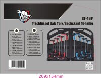 T-Schl&uuml;ssel Torx/Sechskant 16-teilig