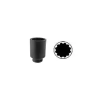 Steckschl&uuml;ssel 33 mm Vielzahn Nuss lang 1/2"