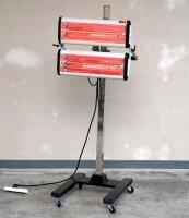 Heizstrahler Lacktrockner Doppel Infrarot Lampe 2-KW...