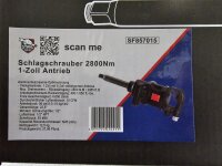 Druckluft-Schlagschrauber 1 Zoll 2800 NM für LKW Bus Nutzfahrzeuge Agrar und Baumaschinen