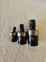 Adapter Reduzierstück mit Kugelgelenk 3-tlg.