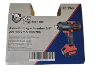 Akku-Schlagschrauber, 3/4", max. 1.350 Nm