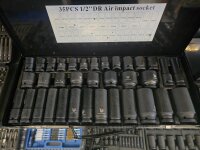 Kraft-Steckschlüsselsatz, 1/2", 8–32 mm,...