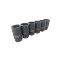 Kraft-Steckschlüsselsatz, 3/4", 12-kant, lange...