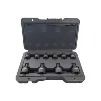 Kraft-Steckschlüsselsatz Torx 10-teilig Stubby Torx-Bit T10 bis T50