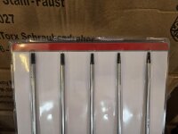 Schraubendrehersatz / Schraubenzieher-Satz, für Torx, 5-teilig