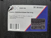 Bremsleitungsschlüsselsatz / offener Ringschlüsselsatz, mit Gelenk