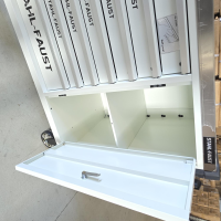 Werkstattwagen, 7 Schubladen, davon 6 bestückt, Limited Edition White, mit Frontschrank