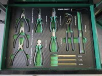 Profi Werkstattwagen mit 7 Schubladen voll bestückt Model Green
