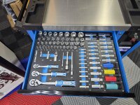 Werkstattwagen Werkzeugwagen mit 7 Schubladen voll bestückt Musik