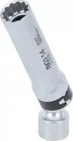 Zündkerzen-Gelenksteckschlüssel, 3/8", 14 mm, mit Haltefeder