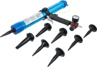Druckluft-Klebe und Dichtstoffpresse für Schlauchbeutel