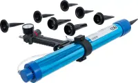 Druckluft-Klebe und Dichtstoffpresse für Schlauchbeutel