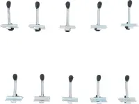 Einzelhaken-Satz 40 mm für Schrankwand-System, 10-tlg.