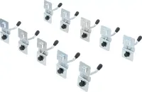 Einzelhaken-Satz für Schrankwand-Systeme, 40 mm, 10-teilig